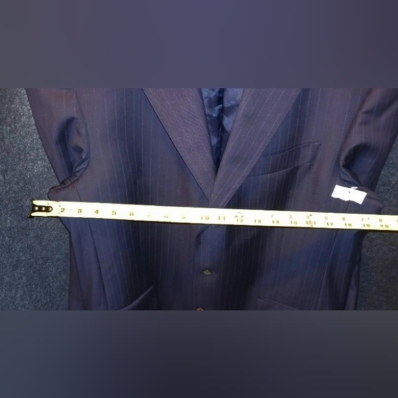 Hart Schaffner Marx For Nordstrom Men's‎ Navy Blue Pin Stripe jacket coat 42R - Picture 7 of 12